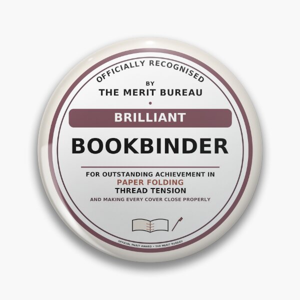 Item preview, Bookbinder Gift | Brilliant Bookbinding Award designed and sold by TheMeritBureau.
