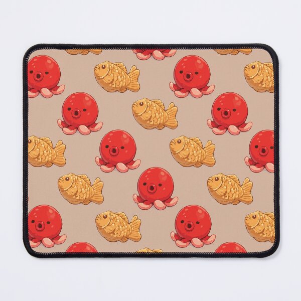 Item preview, Cute Octopus and Taiyaki Japanese Food Pattern 1 designed and sold by SimplePoDesign.