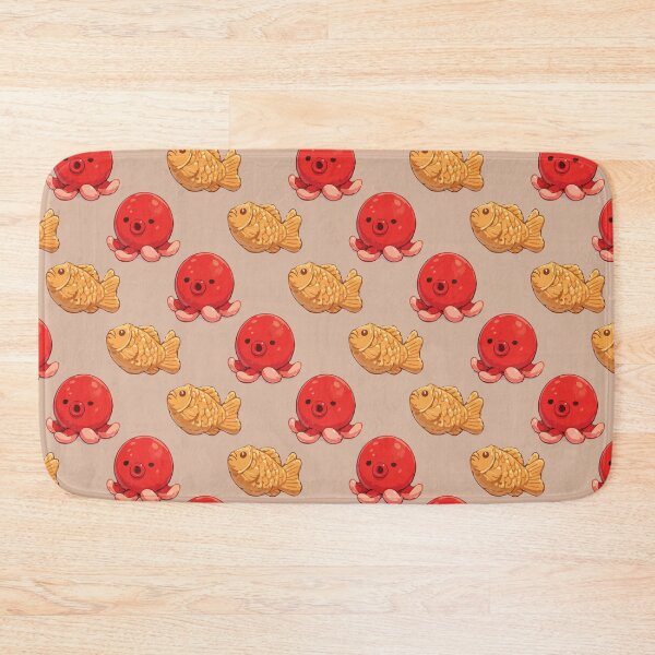 Item preview, Cute Octopus and Taiyaki Japanese Food Pattern 1 designed and sold by SimplePoDesign.