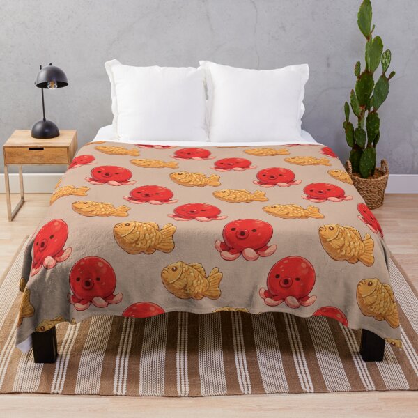 Item preview, Cute Octopus and Taiyaki Japanese Food Pattern 1 designed and sold by SimplePoDesign.