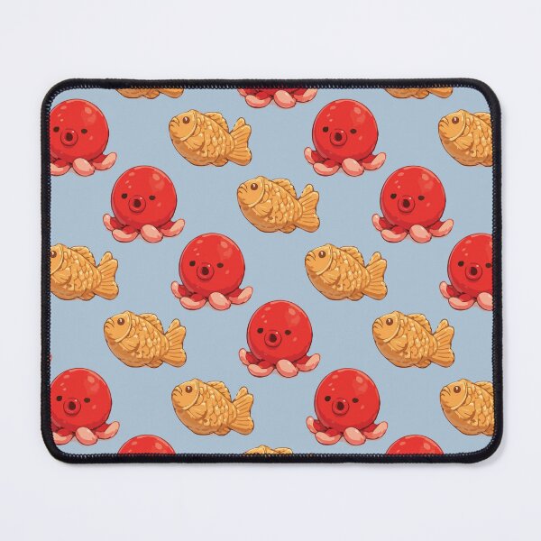 Item preview, Cute Octopus and Taiyaki Japanese Food Pattern 2 designed and sold by SimplePoDesign.