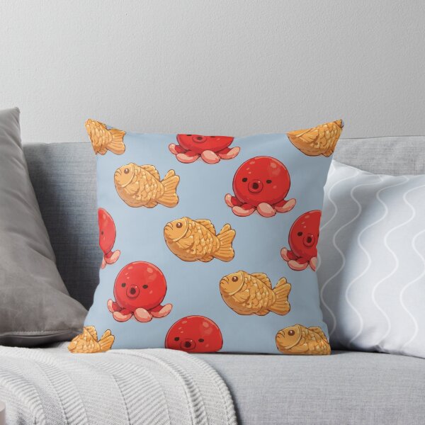 Item preview, Cute Octopus and Taiyaki Japanese Food Pattern 2 designed and sold by SimplePoDesign.