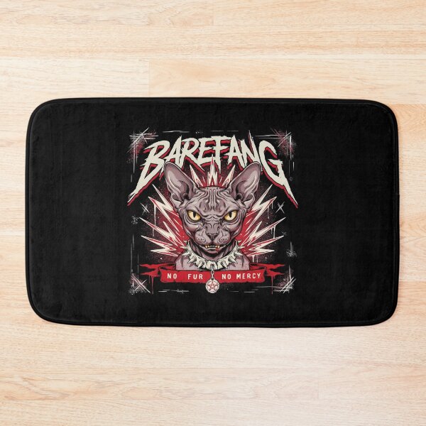 Item preview, Barefang Sphynx Cat Pentagram Spiked Collar Graphic designed and sold by Enea Kelo.