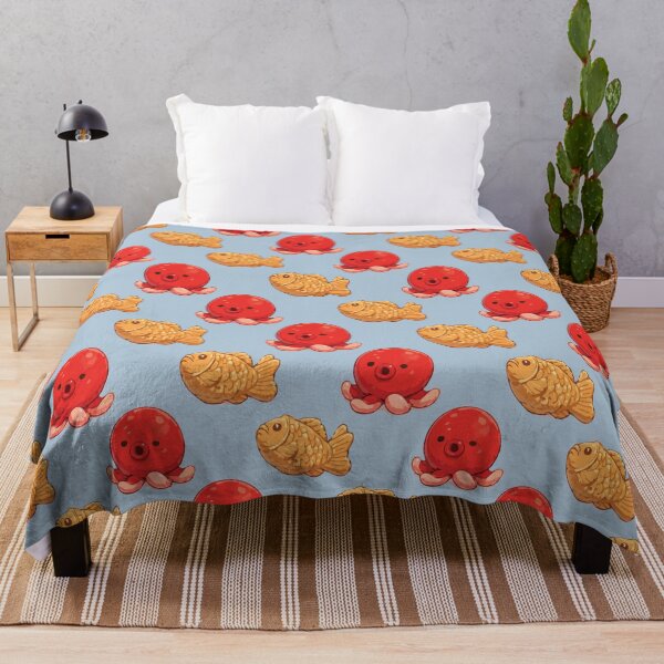 Item preview, Cute Octopus and Taiyaki Japanese Food Pattern 2 designed and sold by SimplePoDesign.
