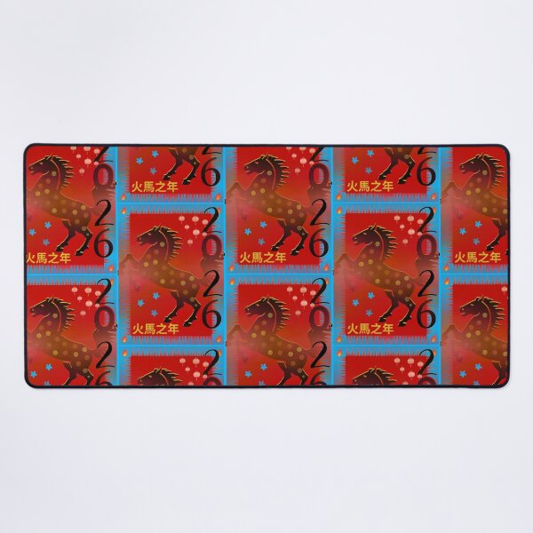 Item preview, ChineseNewYear Year Of The Fire Horse 26 Blue Traditional designed and sold by MariahDaGoatedPrincess.