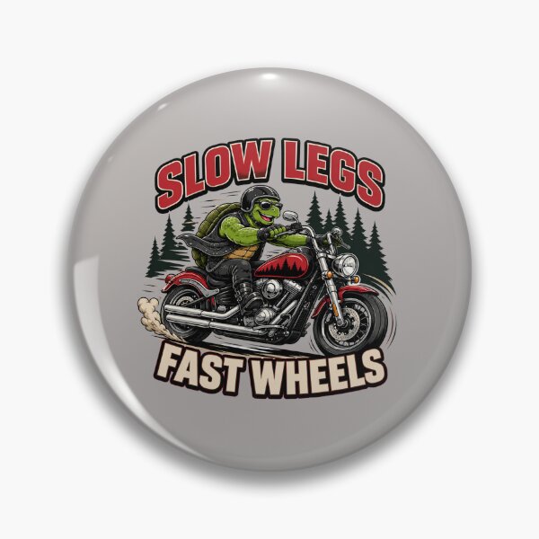 Item preview, Slow Legs, Fast Wheels – Funny Biker Turtle designed and sold by Aimetoi.