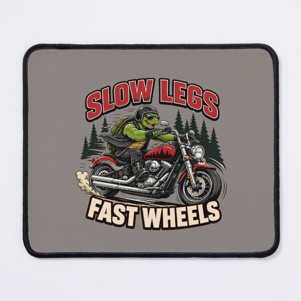Item preview, Slow Legs, Fast Wheels – Funny Biker Turtle designed and sold by Aimetoi.