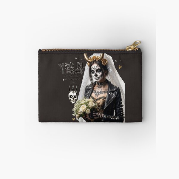 Item preview, Brutal Rebel Bride Sugar Skull designed and sold by Voodoo Store Paranormal Collections.