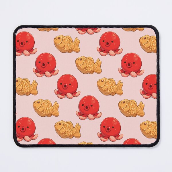 Item preview, Cute Octopus and Taiyaki Japanese Food Pattern 3 designed and sold by SimplePoDesign.