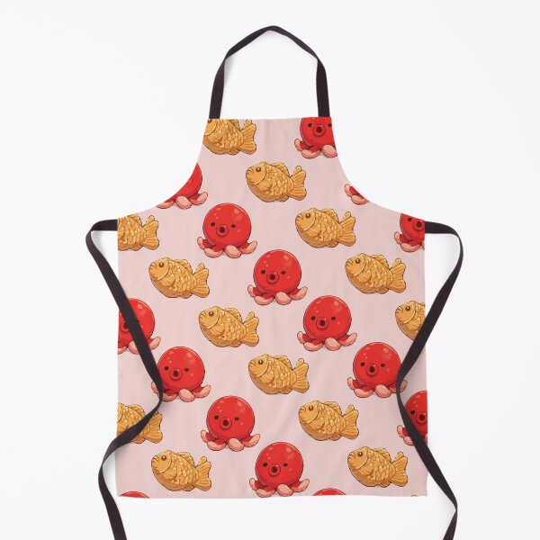 Item preview, Cute Octopus and Taiyaki Japanese Food Pattern 3 designed and sold by SimplePoDesign.