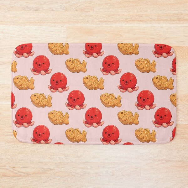 Item preview, Cute Octopus and Taiyaki Japanese Food Pattern 3 designed and sold by SimplePoDesign.