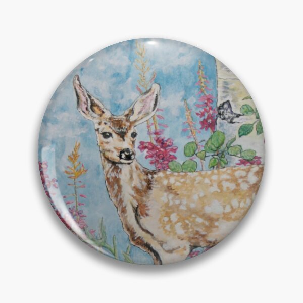 Item preview, Mule deer fawn 2 watercolor painting By David Saltern  designed and sold by Saltypro.