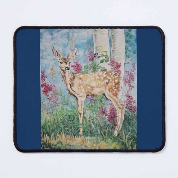 Item preview, Mule deer fawn 2 watercolor painting By David Saltern designed and sold by Saltypro.