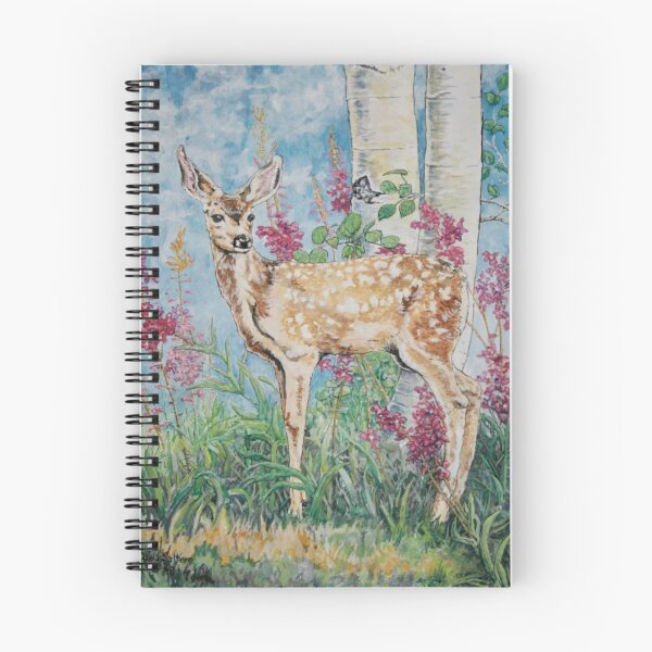 Item preview, Mule deer fawn 2 watercolor painting By David Saltern  designed and sold by Saltypro.