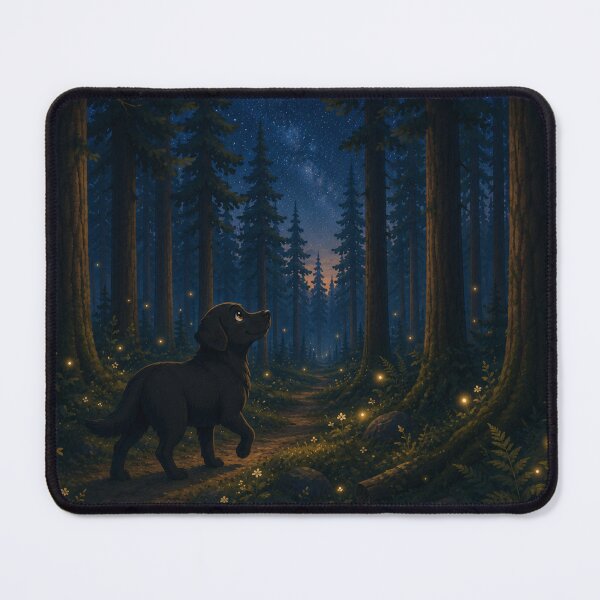 Item preview, Whispering Trees – Black Labrador in an Enchanted Forest designed and sold by Goodthingstree.
