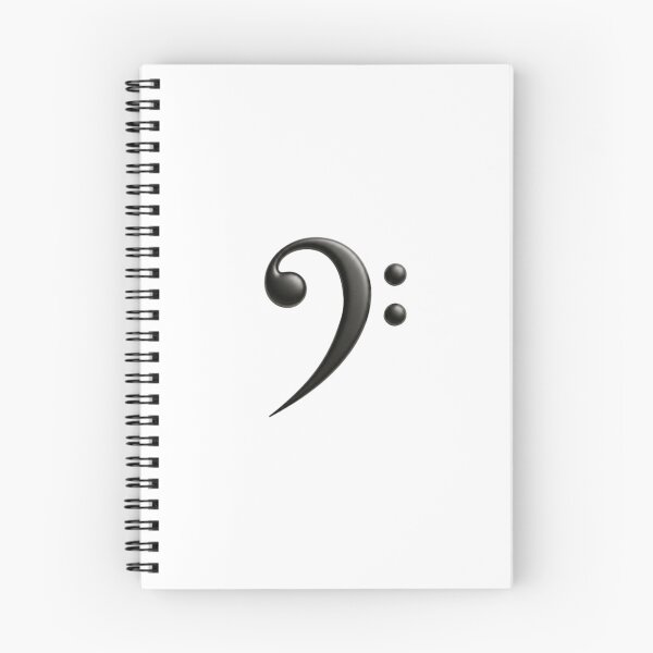 Item preview, Minimalist Bass Clef Music Symbol Art designed and sold by Inka Moon Design.