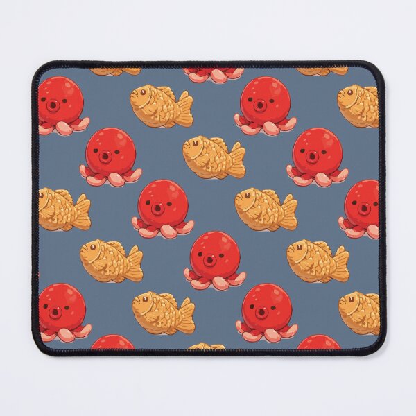 Item preview, Cute Octopus and Taiyaki Japanese Food Pattern 4 designed and sold by SimplePoDesign.