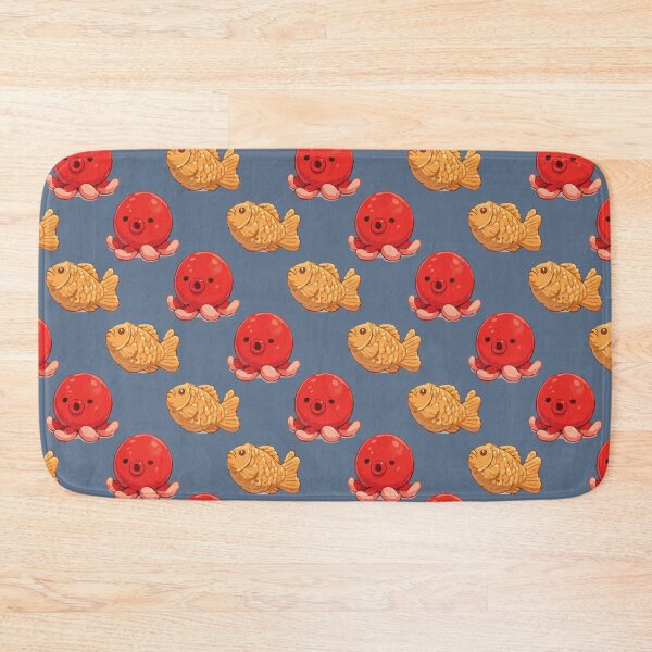 Item preview, Cute Octopus and Taiyaki Japanese Food Pattern 4 designed and sold by SimplePoDesign.