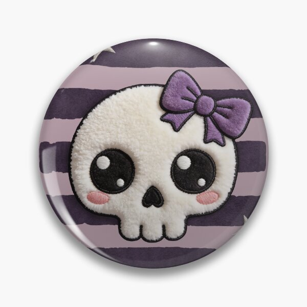 Item preview, Coquette Skull Patch Aesthetic Bow Spooky Cute designed and sold by thelexiverse.