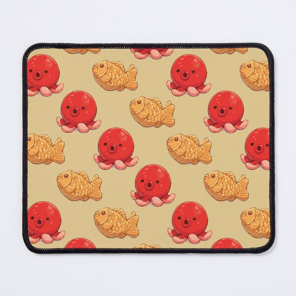 Item preview, Cute Octopus and Taiyaki Japanese Food Pattern 5 designed and sold by SimplePoDesign.