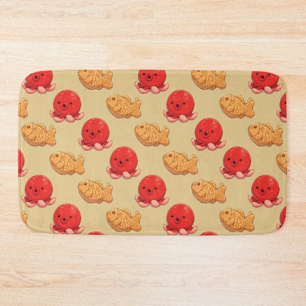 Item preview, Cute Octopus and Taiyaki Japanese Food Pattern 5 designed and sold by SimplePoDesign.