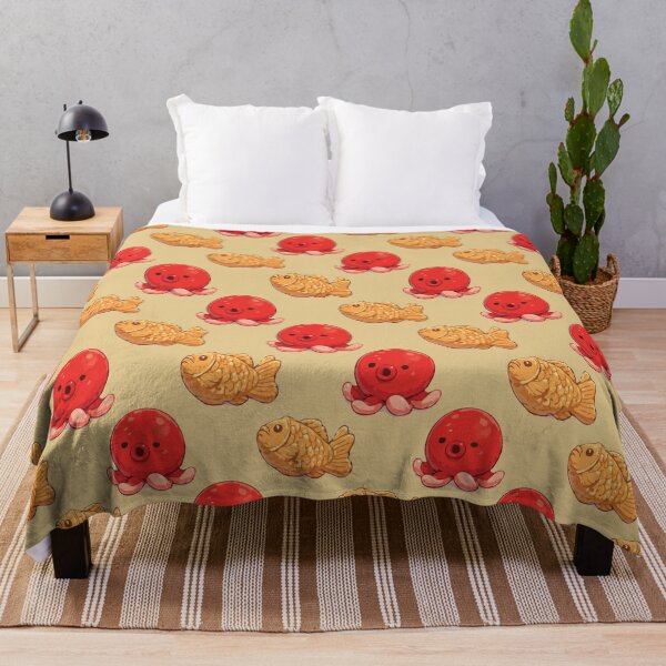 Item preview, Cute Octopus and Taiyaki Japanese Food Pattern 5 designed and sold by SimplePoDesign.