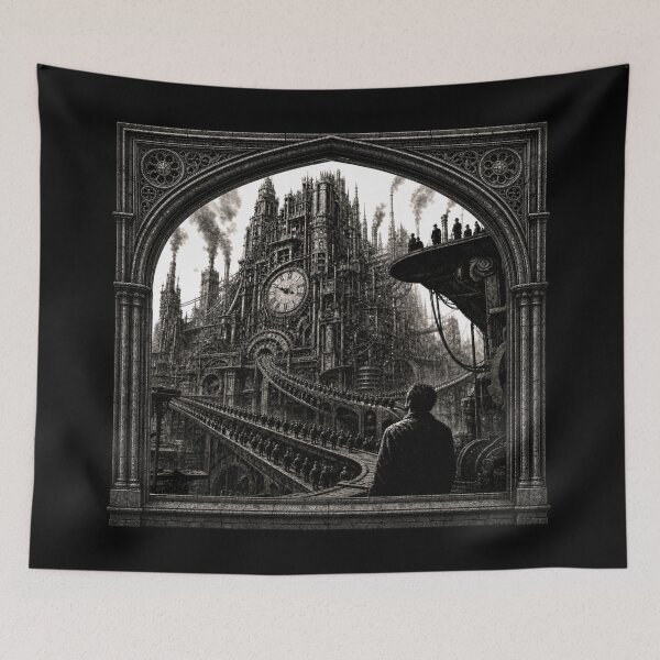 Item preview, Just Like Clockwork | Gothic Streetwear Graphic Tee designed and sold by FadedFrequency.