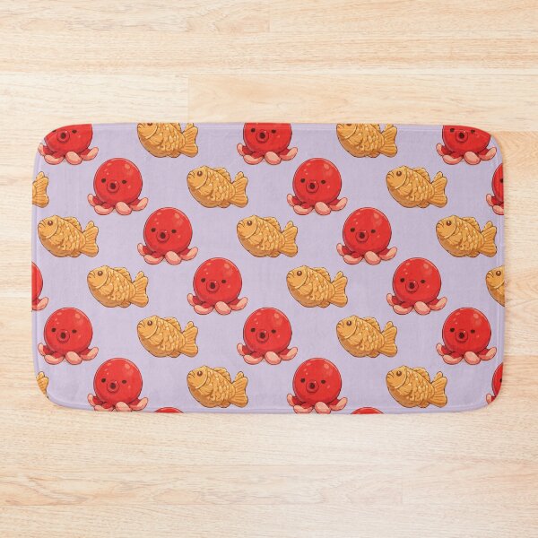 Item preview, Cute Octopus and Taiyaki Japanese Food Pattern 6 designed and sold by SimplePoDesign.