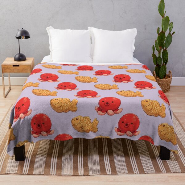 Item preview, Cute Octopus and Taiyaki Japanese Food Pattern 6 designed and sold by SimplePoDesign.