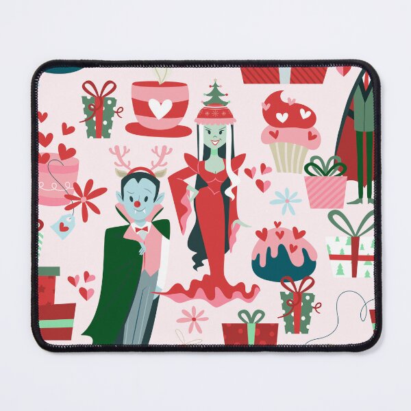Item preview, goth christmas horror santa vampire couple designed and sold by Gossip Rag.