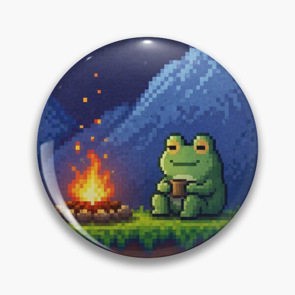 Item preview, Pixel Frog at His Save Point designed and sold by Nol1ytv.