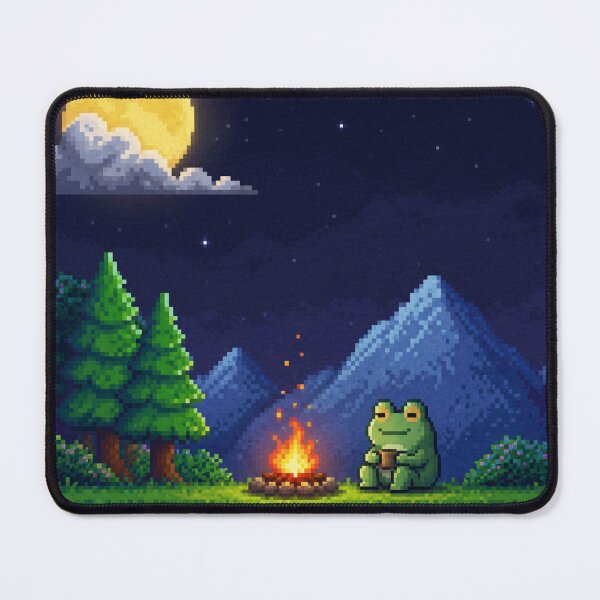 Item preview, Pixel Frog at His Save Point designed and sold by Nol1ytv.