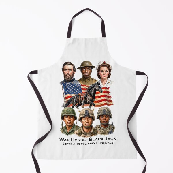 Item preview, WAR HORSE - BLACK JACK - American's Legendary Military Horse designed and sold by DBM Photo Art 1.