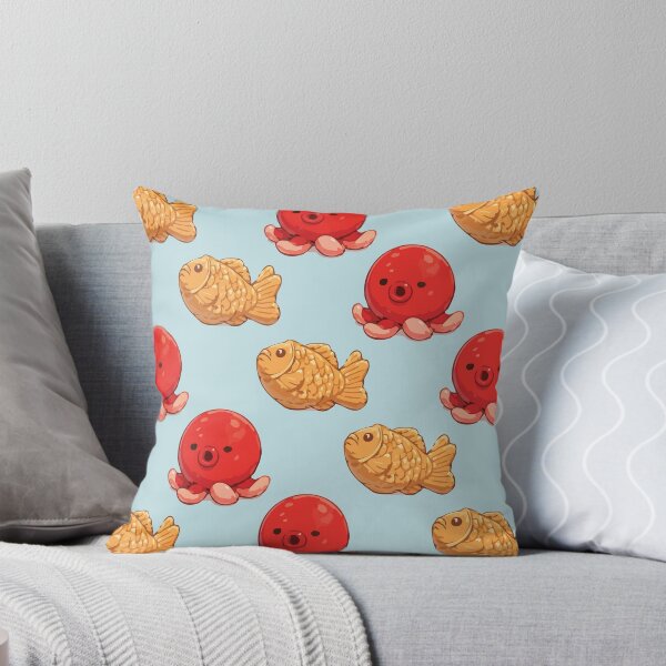 Item preview, Cute Octopus and Taiyaki Japanese Food Pattern 7 designed and sold by SimplePoDesign.