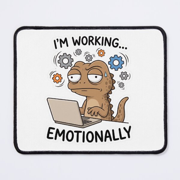 Item preview, I'm Working Emotionally Funny Office Humor designed and sold by CreativeArtisanPrints Shop.