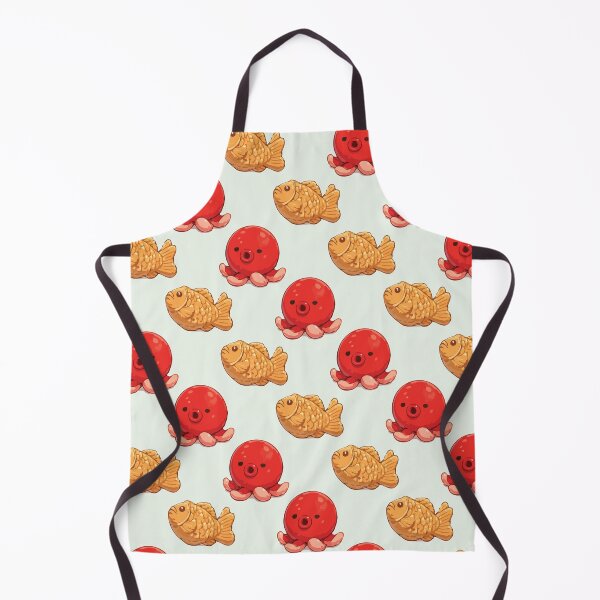 Item preview, Cute Octopus and Taiyaki Japanese Food Pattern 8 designed and sold by SimplePoDesign.