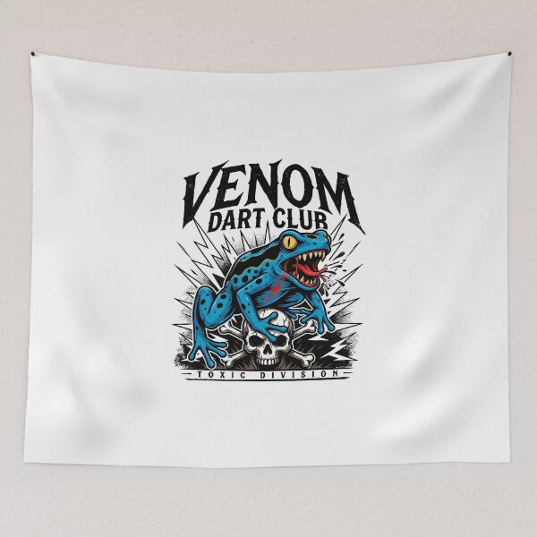 Item preview, Venom Dart Club Poison Frog Skull Deathcore Graphic designed and sold by Enea Kelo.