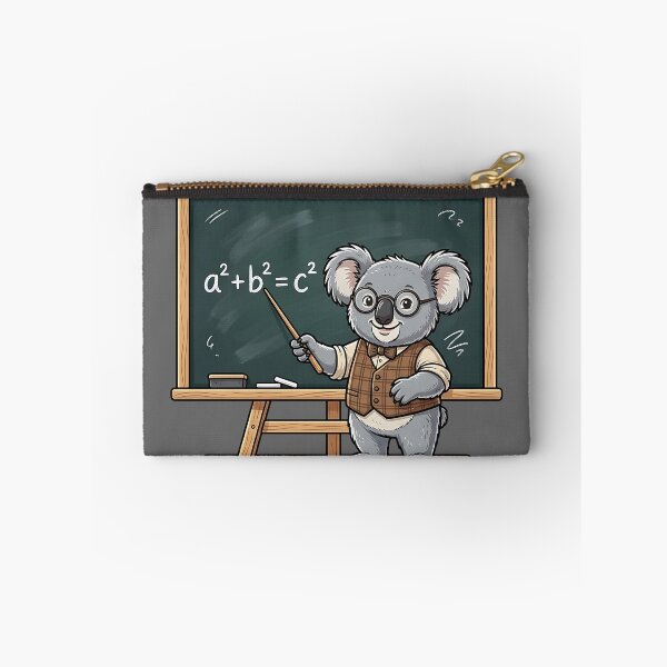 Item preview, Cute Koala Math Teacher Pythagorean Theorem Chalkboard designed and sold by Wild-way Art.