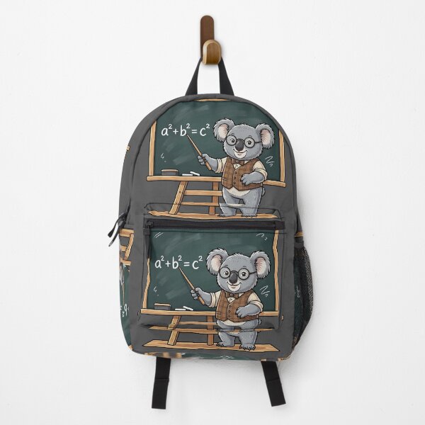 Item preview, Cute Koala Math Teacher Pythagorean Theorem Chalkboard designed and sold by Wild-way Art.