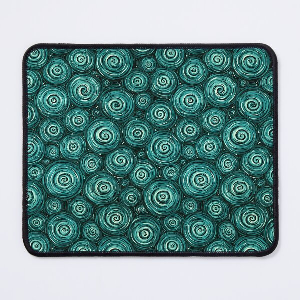 Item preview, Deep Teal Concentric Swirls Abstract designed and sold by Piotrek0001.