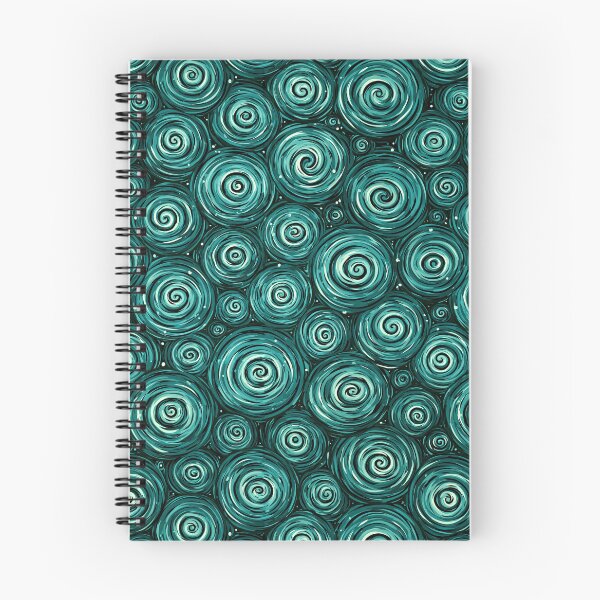 Item preview, Deep Teal Concentric Swirls Abstract designed and sold by Piotrek0001.