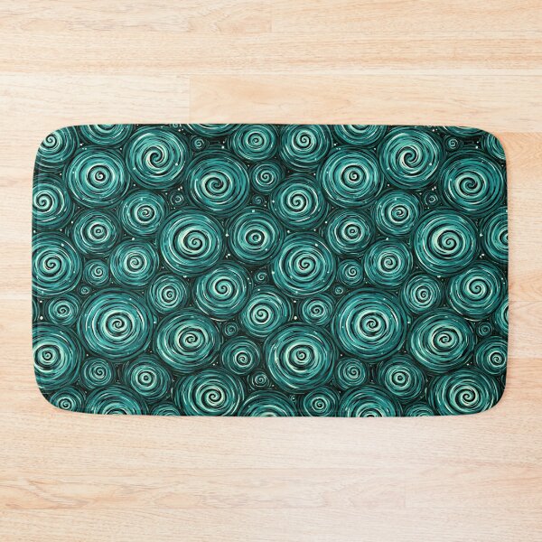 Item preview, Deep Teal Concentric Swirls Abstract designed and sold by Piotrek0001.