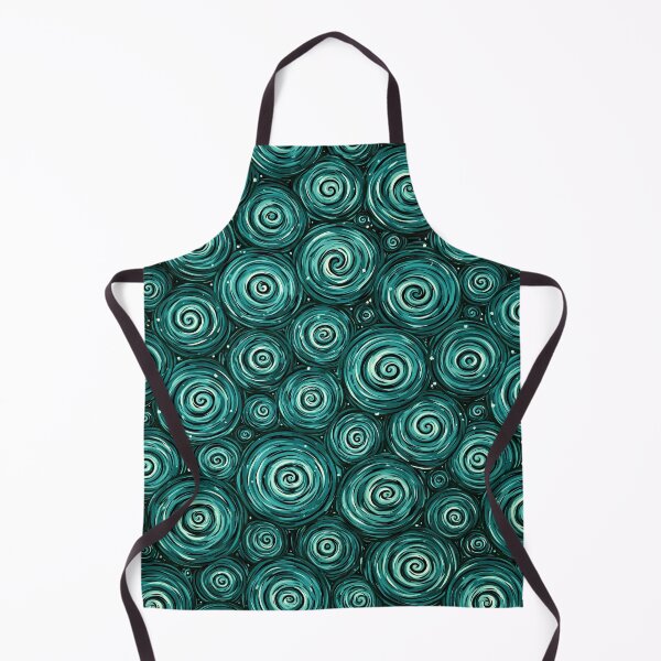 Item preview, Deep Teal Concentric Swirls Abstract designed and sold by Piotrek0001.