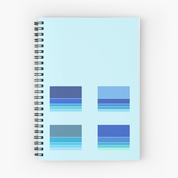 Item preview, Retro Ocean Coastal Stripes Summer Vibes Blues x 4 Rectangles designed and sold by Beachy.