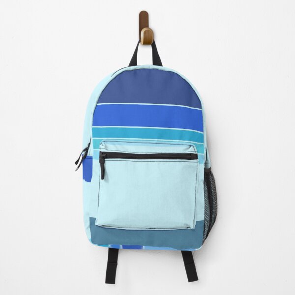 Item preview, Retro Ocean Coastal Stripes Summer Vibes Blues x 4 Rectangles designed and sold by Beachy.
