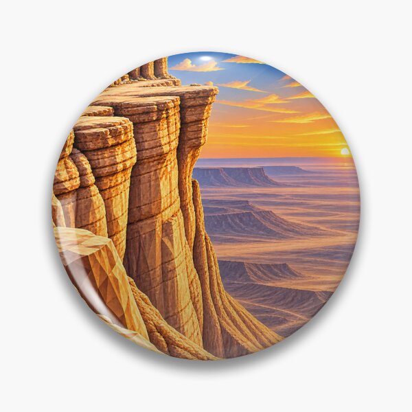 Item preview, Edge of the World Riyadh Saudi Arabia | Jebel Fihrayn Desert Landmark designed and sold by DesertInkArt.