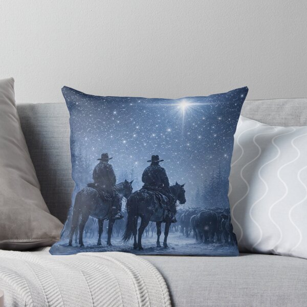 Item preview, Christmas Cowboys Under Starry Winter Sky Cattle Drive designed and sold by Stephanie Laird.