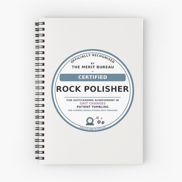 Item preview, Rock Polishing Gift | Certified Rock Tumbler Award designed and sold by TheMeritBureau.