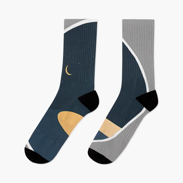 Item preview, Minimalist Desert Night Crescent Moon Art designed and sold by Pixelpulse99.