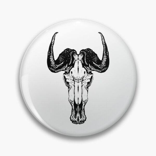 Item preview, Hand Drawn Cattle Skull designed and sold by amidst-no-whale.